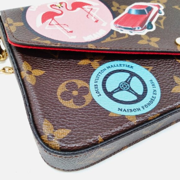 LOUIS VUITTON Felicie Pochette Limited Edition Monogram Canvas - Picture 7 of 16